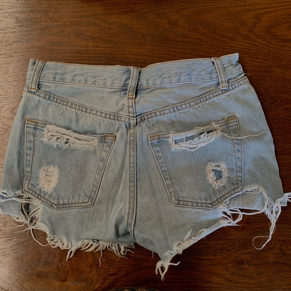 High Waisted Jean Shorts - Picture 2 of 3